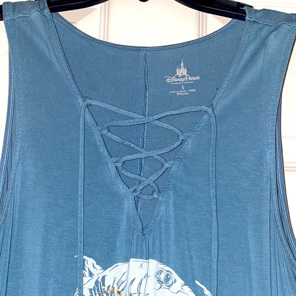 Disney Parks Long Tank Top with Ties “Dead Men Tell No Tales” - Picture 3 of 7